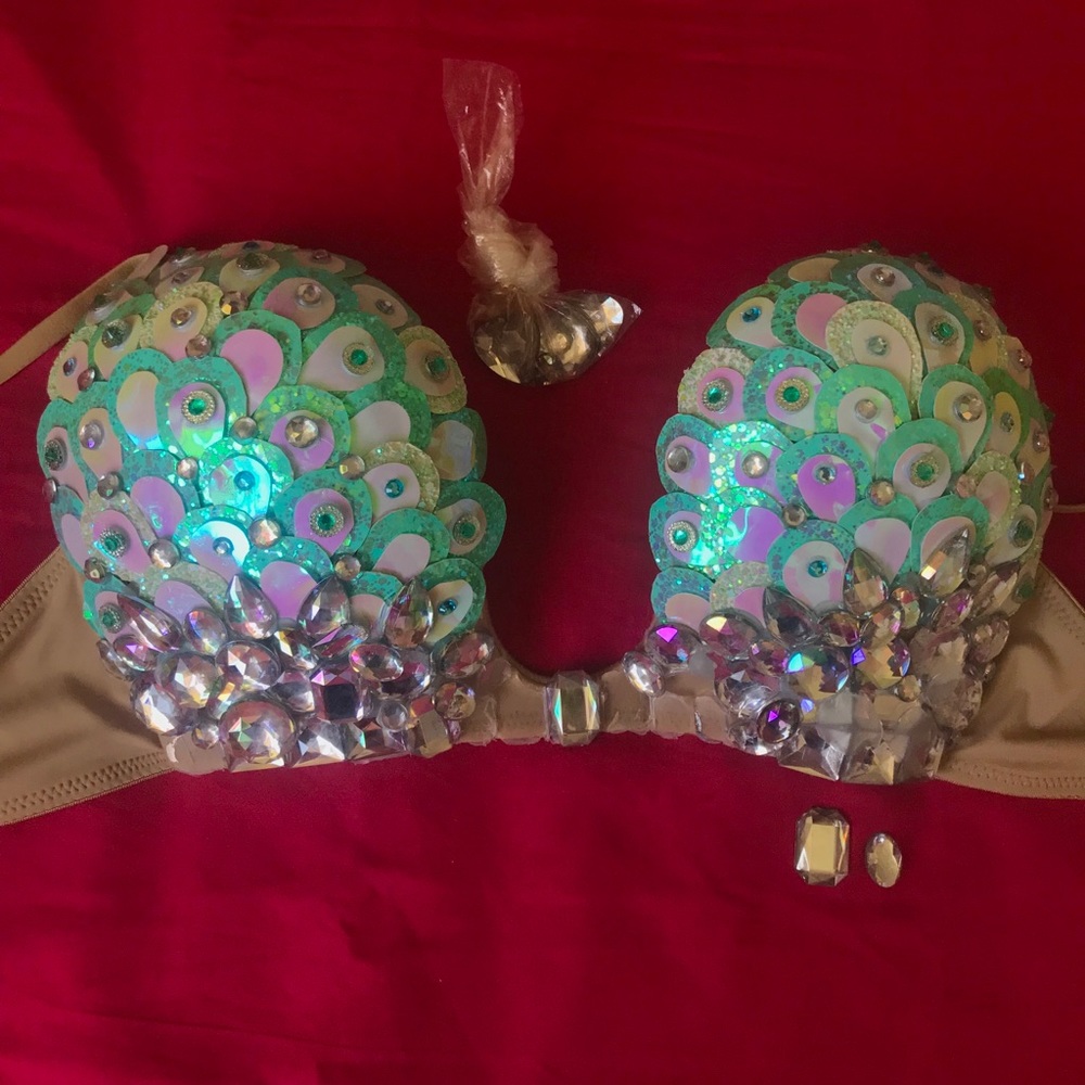 Rave Mermaid Rhinestone/Crystal Bra